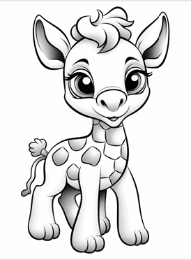 Animales Bebés para Colorear - Imprimible Niños