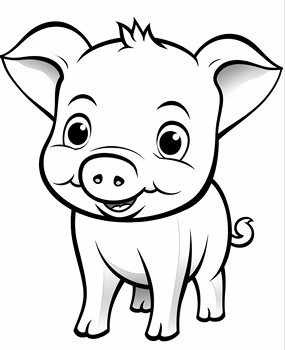 Animales Bebés para Colorear - Imprimible Niños