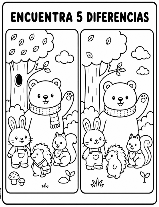Mi Bosque Encantado - niños 3 a 5 años - inglés español