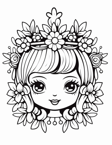 Kawaii Divertidos - Imprimible para Colorear Niños