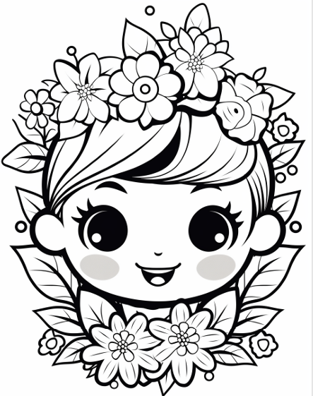 Kawaii Divertidos - Imprimible para Colorear Niños