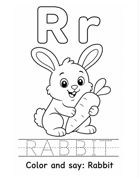 Alfabeto de Animales - Imprimible Inglés Niños