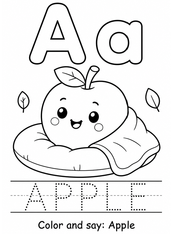 Mi Alfabeto Cozy - Imprimible Inglés para Niños