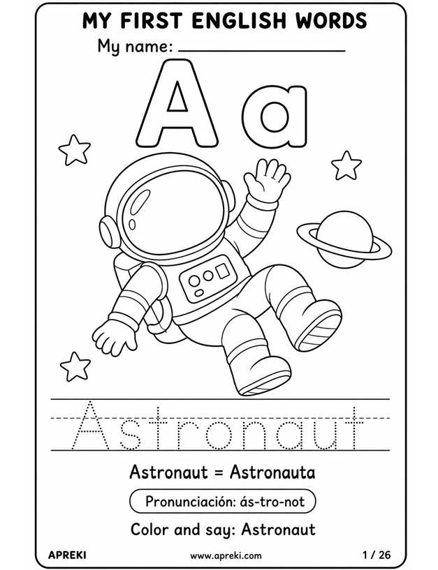 Pack ABC - Imprimibles Inglés para Niños